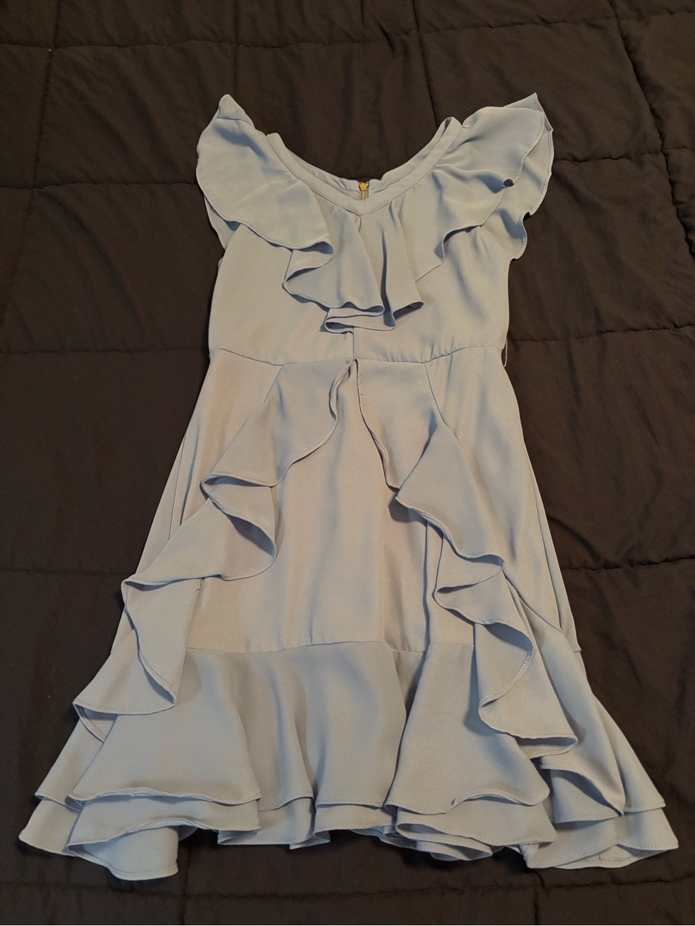 GB girls Light Blue Ruffle Party Dress for Girls